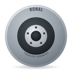 Ronal RR10 REV-M bronze matt Alufelge 7.5x16 Zoll ET35 LK 5x120 ML72.5