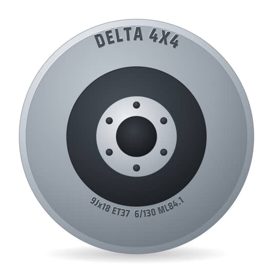 DELTA 4x4 LegacyForged Alu poliert Felge 9x18 Zoll ET37 LK 6x130 ML84.1