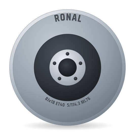 Ronal R73 REV-R bronze matt Alufelge 8x18 Zoll ET40 LK 5x114.3 ML76
