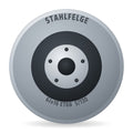 Stahlfelge 7011 163397 '' Felge 6x16 Zoll ET68 LK 5x130