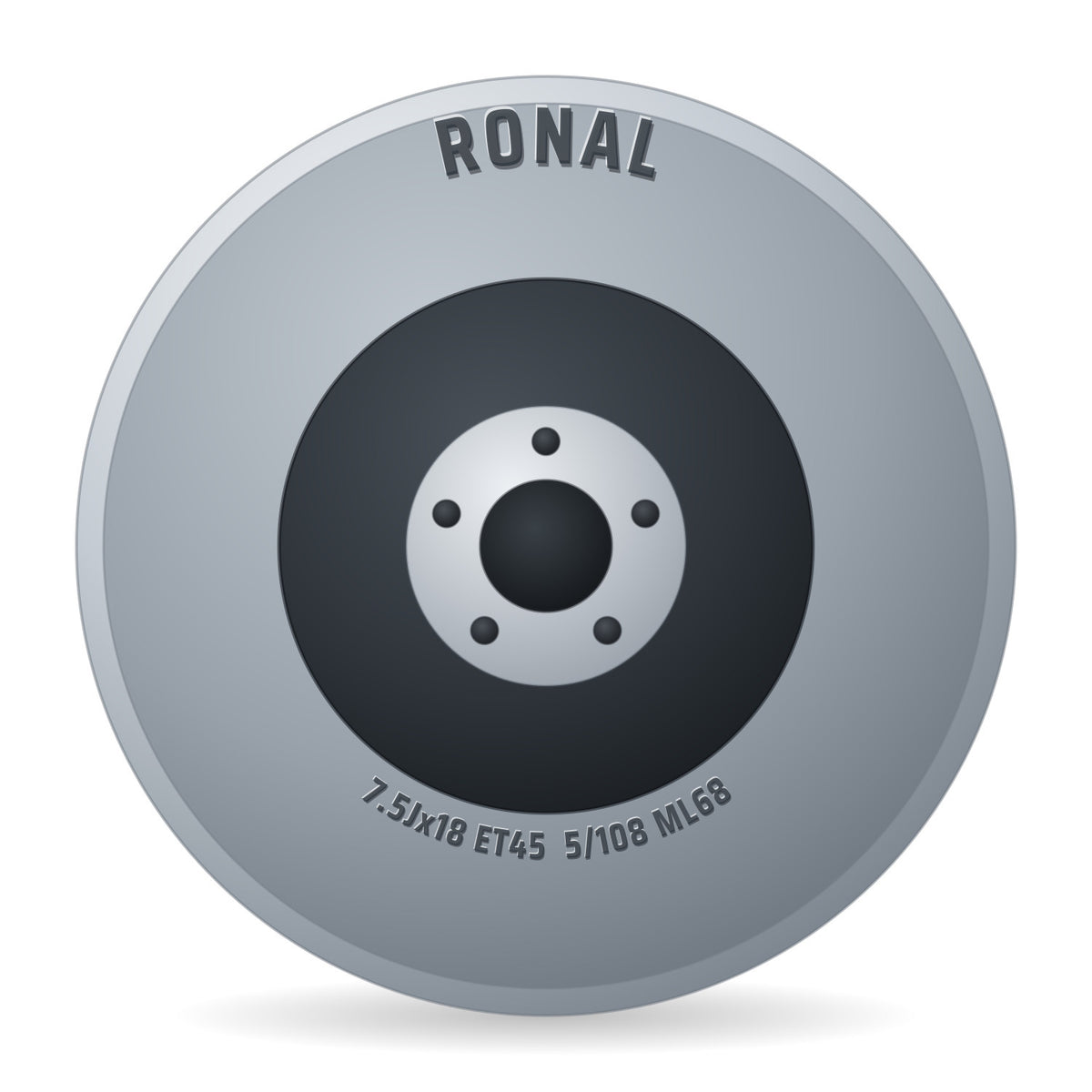 Ronal R73 REV-R bronze matt Alufelge 7.5x18 Zoll ET45 LK 5x108 ML68