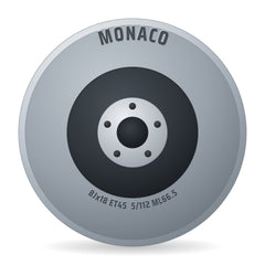 Monaco FF2 gloss black Felge 8x18 Zoll ET45 LK 5x112 ML66.5
