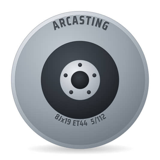 Arcasting Victoria Black Polished Felge 8x19 Zoll ET44 LK 5x112