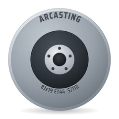 Arcasting Victoria Black Polished Felge 8x19 Zoll ET44 LK 5x112