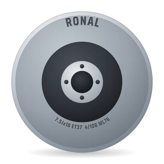 Ronal R73 REV-R bronze matt Alufelge 7.5x18 Zoll ET37 LK 4x108 ML76