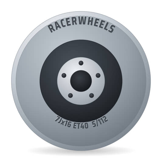 RacerWheels Turismo Silber Racer Felge 7x16 Zoll ET40 LK 5x112