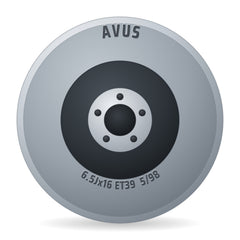 Avus AC-518 Black Felge 6.5x16 Zoll ET39 LK 5x98