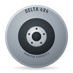 DELTA 4x4 Sins Black - Schwarz Matt Alufelge 8x18 Zoll ET48 LK 5x120 ML72.6