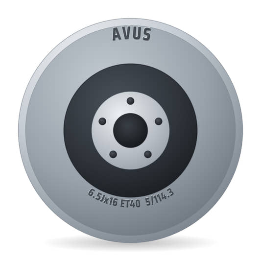 Avus AC-518 Black Felge 6.5x16 Zoll ET40 LK 5x114.3