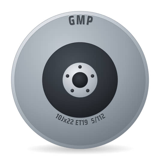 GMP Rebel anthracite matt diamond Felge 10x22 Zoll ET19 LK 5x112