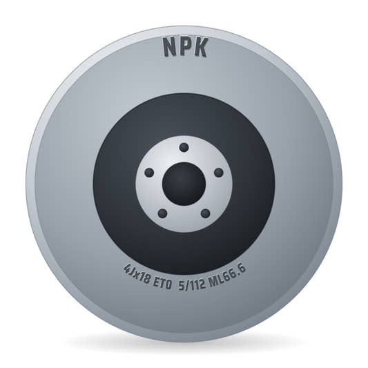 NPK Notradset R601AD schwarz Alufelge 4x18 Zoll ET0 LK 5x112 ML66.6