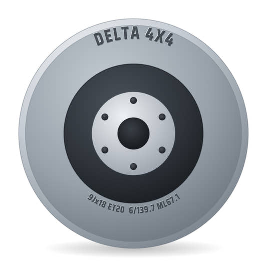 DELTA 4x4 Klassik Black Matt Felge 9x18 Zoll ET20 LK 6x139.7 ML67.1