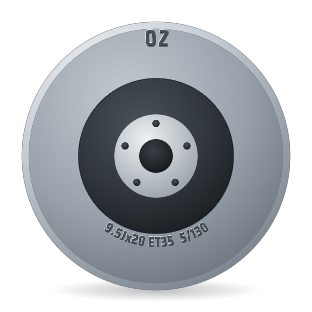 OZ Hyper XT HLT gloss black Felge 9.5x20 Zoll ET35 LK 5x130