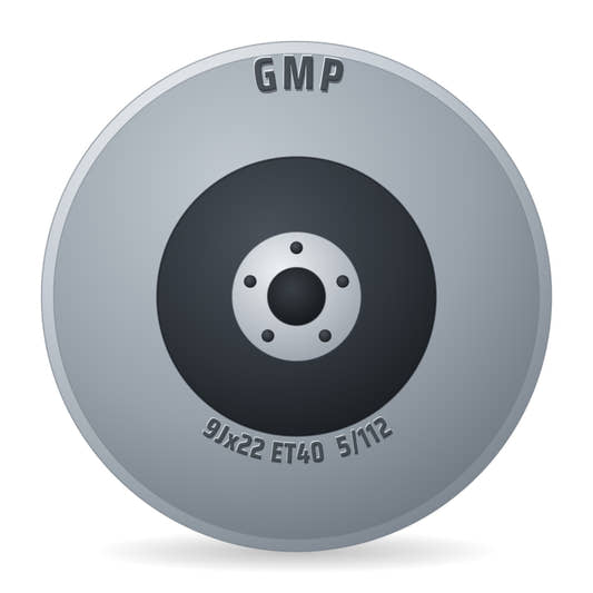 GMP Rebel anthracite matt diamond Felge 9x22 Zoll ET40 LK 5x112