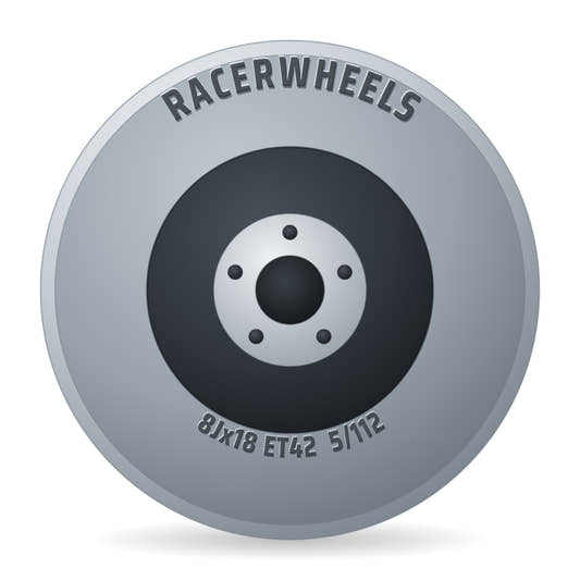 RacerWheels Turismo Silber Racer Felge 8x18 Zoll ET42 LK 5x112