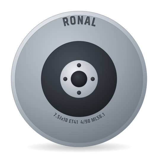 Ronal R73 REV-R bronze matt Alufelge 7.5x18 Zoll ET41 LK 4x98 ML58.1